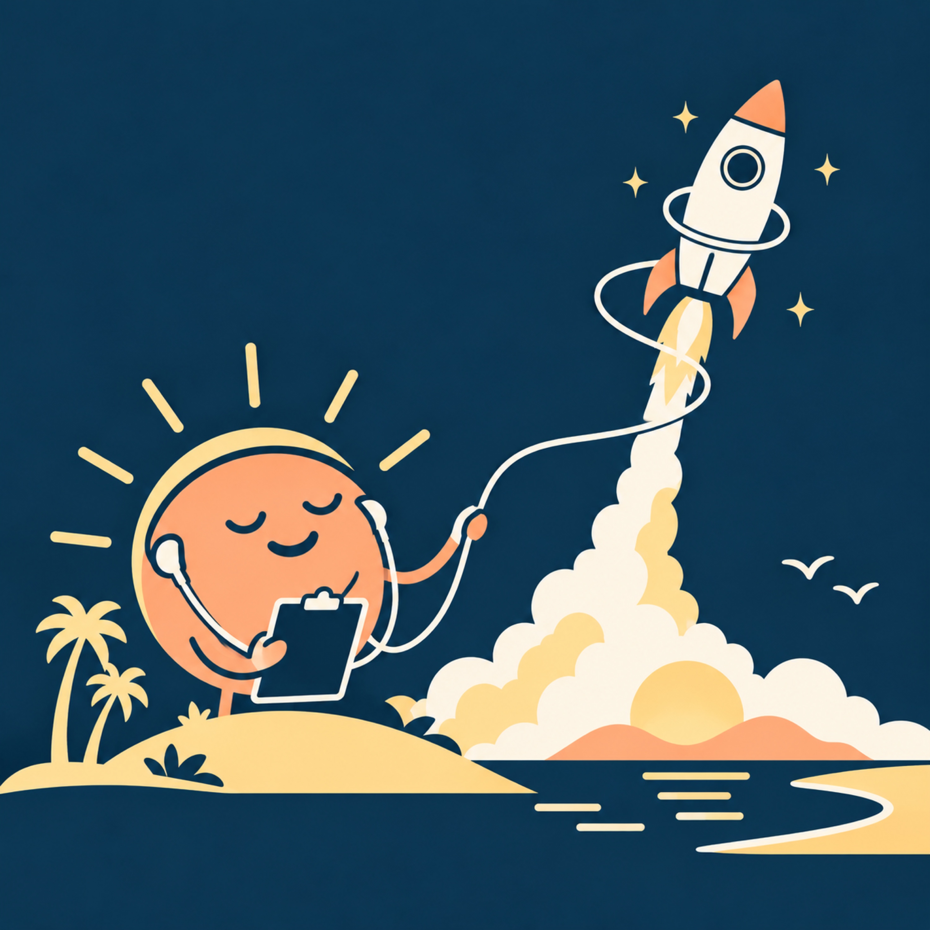 Episode illustration for A Wire, a Rocket, and an AI Chaperone